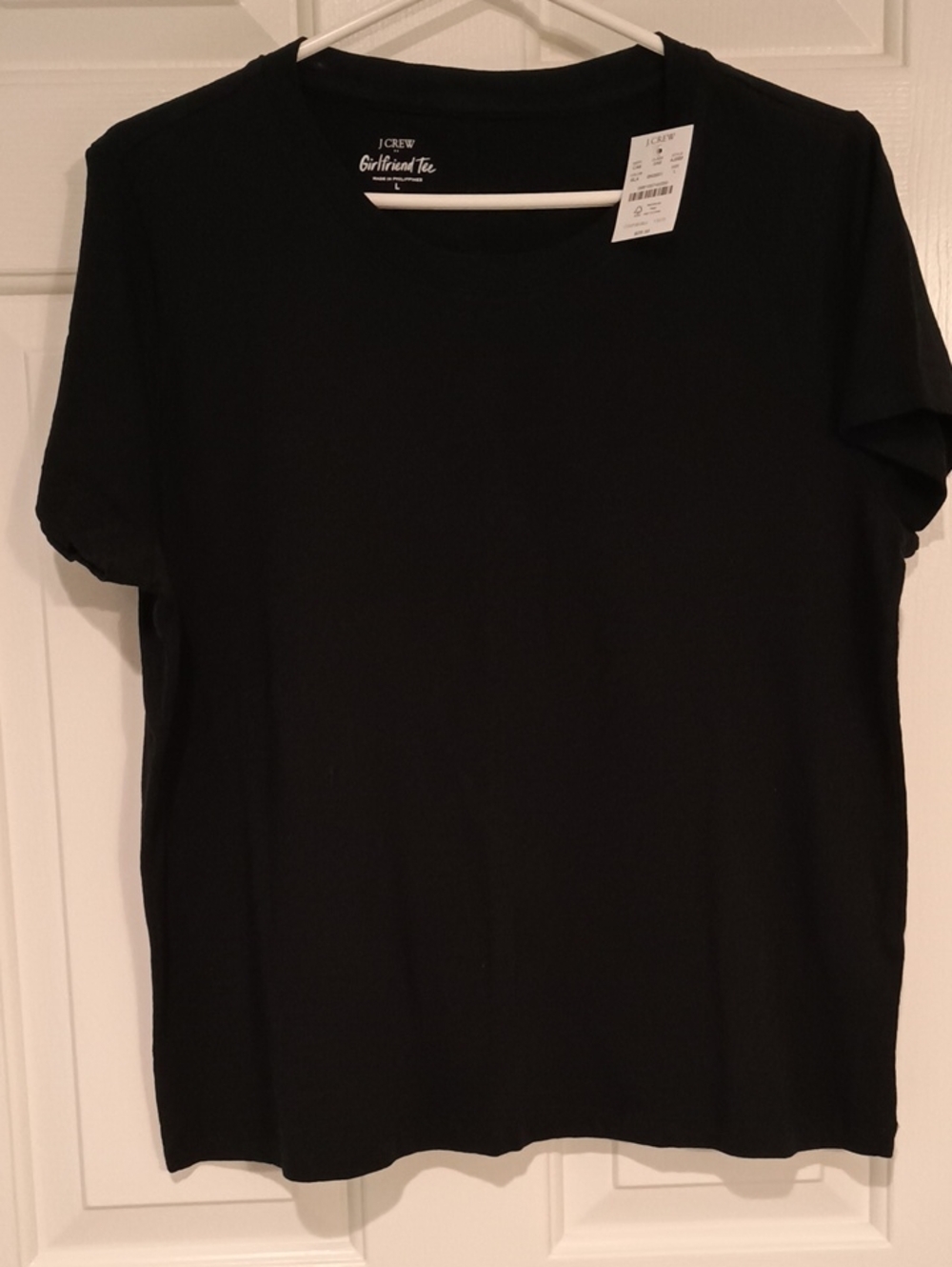 J. Crew Black Girlfriend Tee - Classic Crew